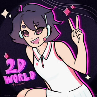 2D Girl in a 2D World